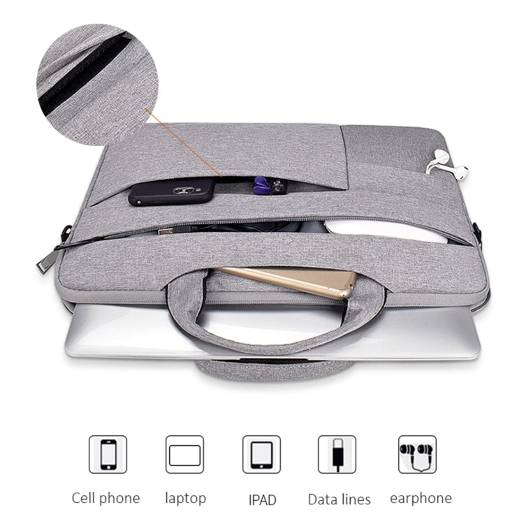 ND05SDJ Oxford Cloth + Nylon Laptop Portable Shoulder Bag, Size:14.1-15.4 inch(Pink)