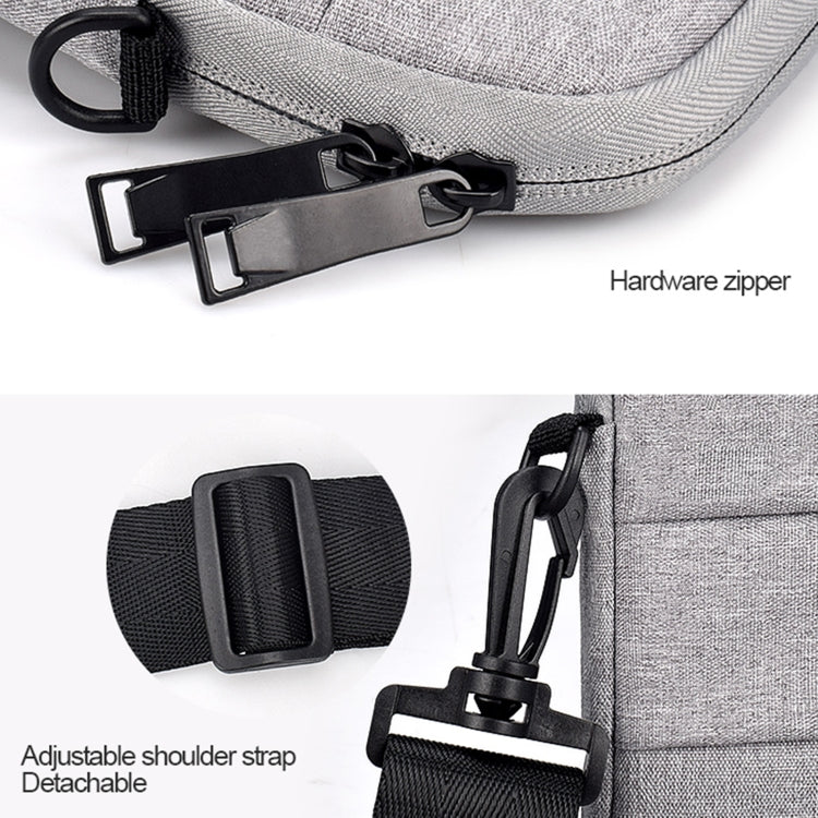 ND05SDJ Oxford Cloth + Nylon Laptop Portable Shoulder Bag, Size:14.1-15.4 inch(Pink)