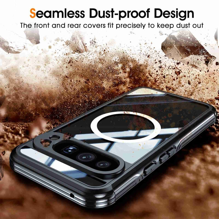 For Google Pixel 9 Pro XL RedPepper Transparent IP54 Life Water-resistant Phone Case(Black)