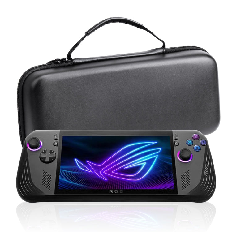 For ASUS ROG Ally X Game Console EVA Leather Pattern Handbag(Black)