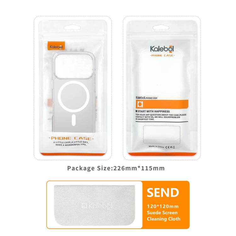 For iPhone 17 Air Kalebol Metal Lens Frame MagSafe Frosted PC Phone Case(Black)