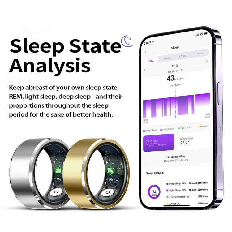 R5 SIZE 10 Smart Ring, Support Wellness Tracking / Multiple Sports Modes(Pink)
