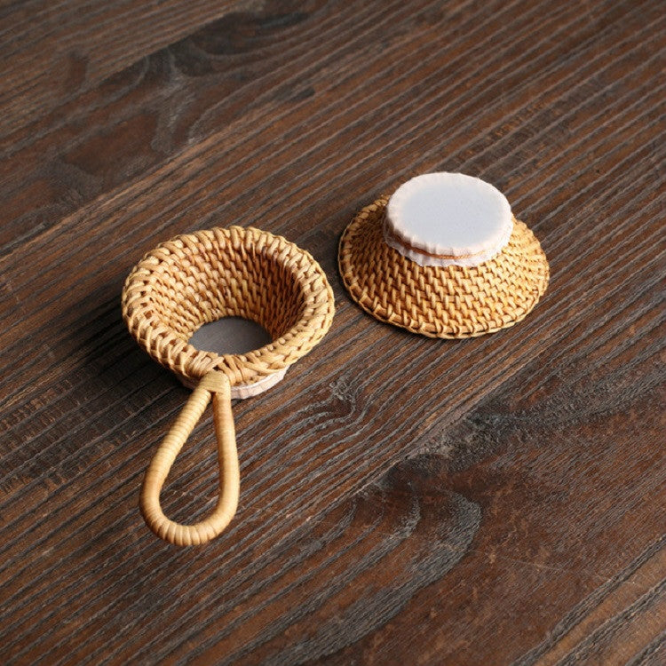 Bamboo Woven Creative Filter Reusable Filter Tea Colander Gadget, Style:Bamboo Pole Gauze Plum Tea Leak