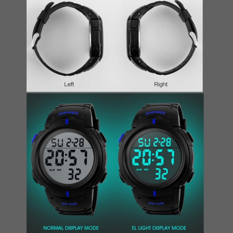 SKMEI 1068 Men Water-resistant Outdoor Sports Digital Watch Student Fashion Watch(Green)