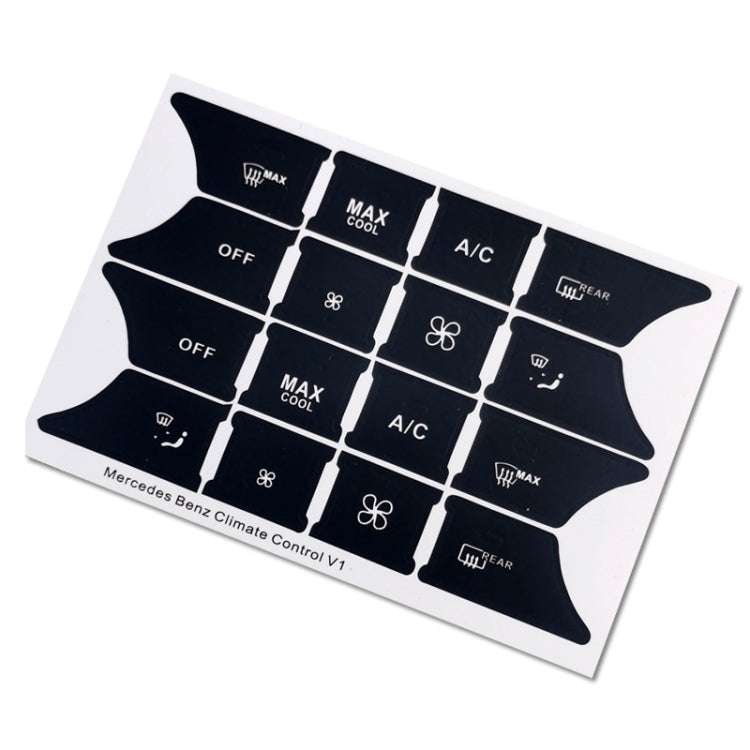 For Mercedes-Benz CLS/C218/SLK/W172/W204/GLK Air Conditioning Button Repair Sticker(Style 1)