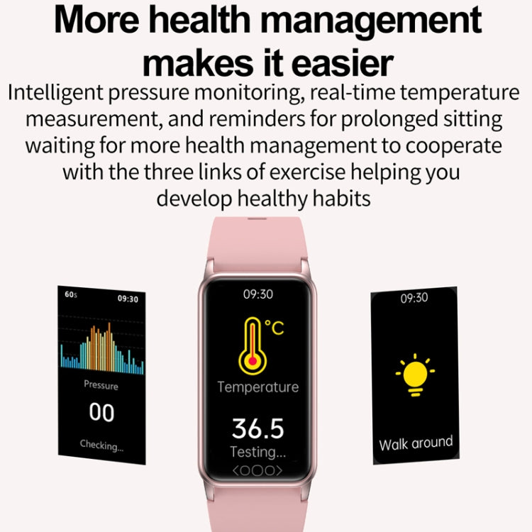 Uric Acid Blood Lipid Noninvasive Blood Sugar Heart Rate Oxygen Temperature Monitoring Smart Healthy Sports Bracelet(Black)