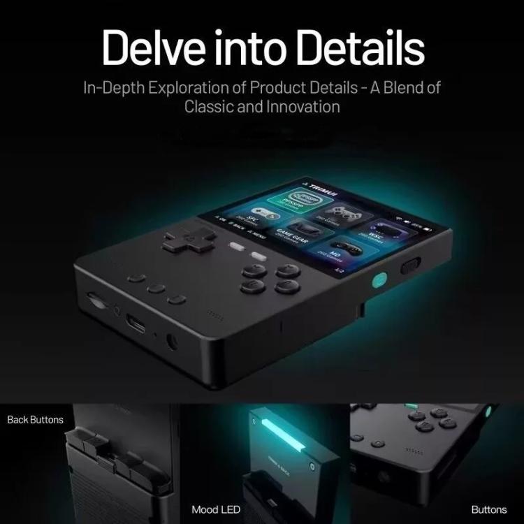 TRIMUI BRICK Open Source Pocket Console Portable Wireless Bluetooth HD Retro Arcade, Size: 128G(Red)