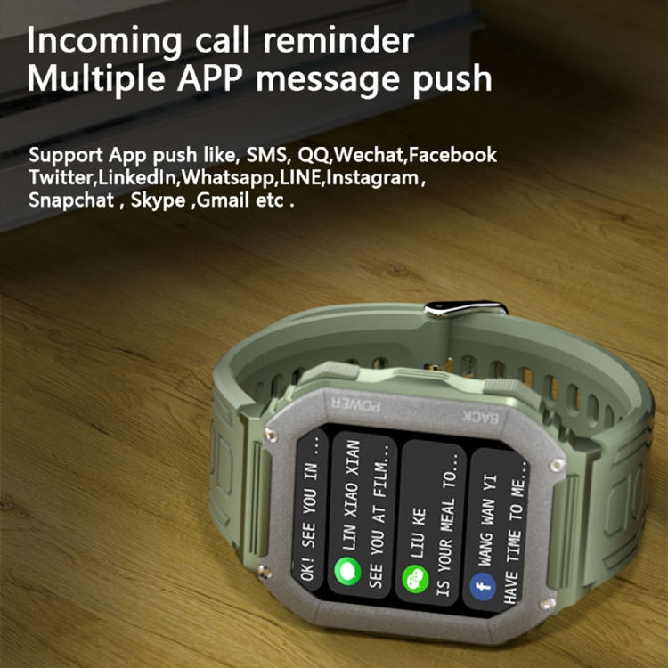 KR06 Water-resistant Pedometer Sport Smart Watch, Support Heart Rate / Blood Pressure Monitoring / BT Calling(Black)
