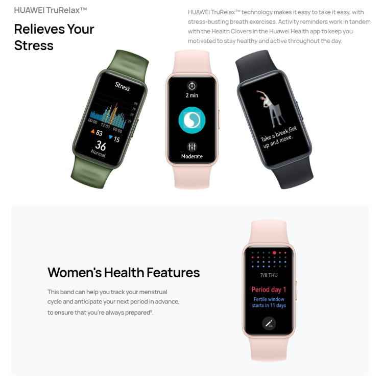 HUAWEI Band 8 Standard 1.47 inch AMOLED Smart Watch, Support Heart Rate / Blood Pressure / Blood Oxygen / Sleep Monitoring(Pink)