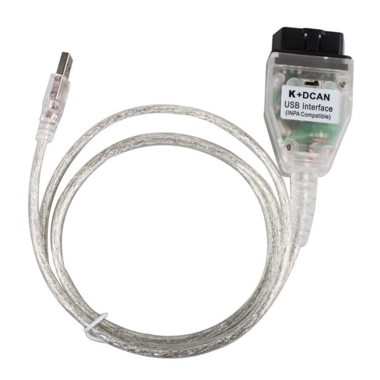 INPA K+CAN with Switch USB Interface Cable for BMW(White)