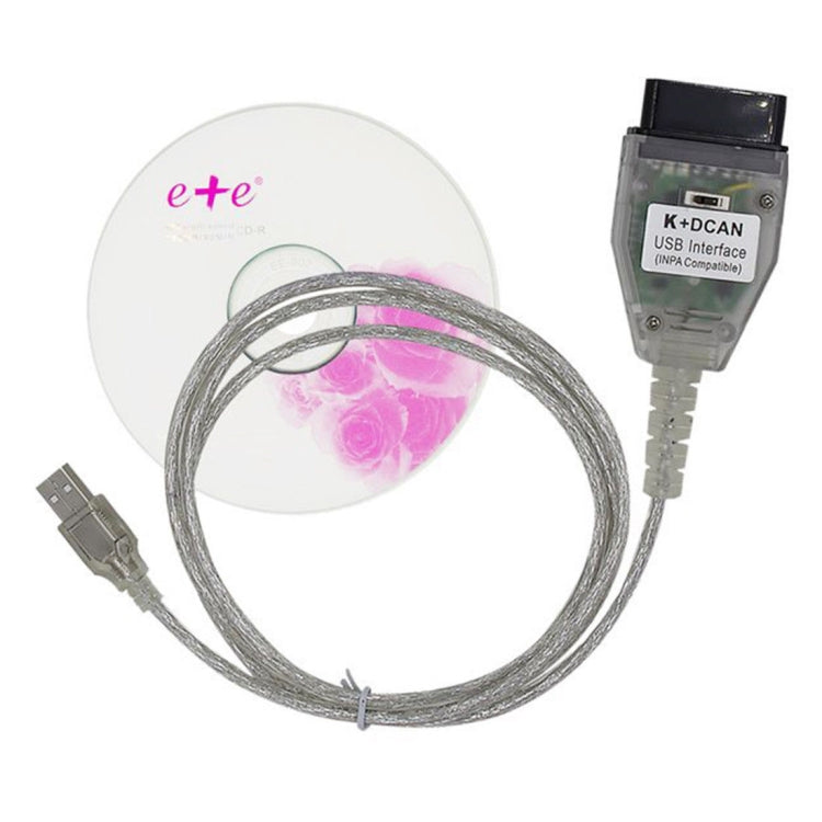 INPA K+CAN with Switch USB Interface Cable for BMW(White)