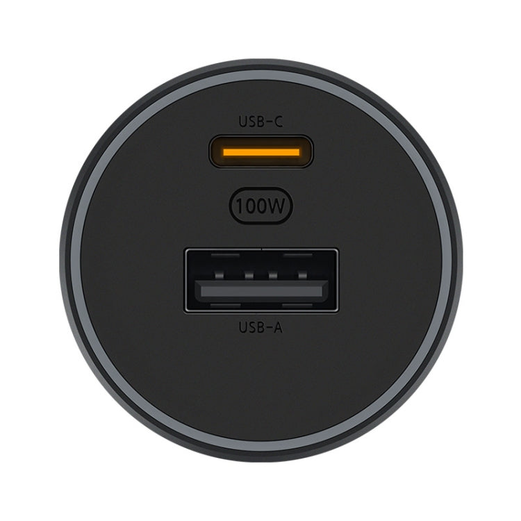 Original Xiaomi CC07ZM 100W Dual Ports USB + USB-C / Type-C Car Charger Fast Charging Version 1A1C