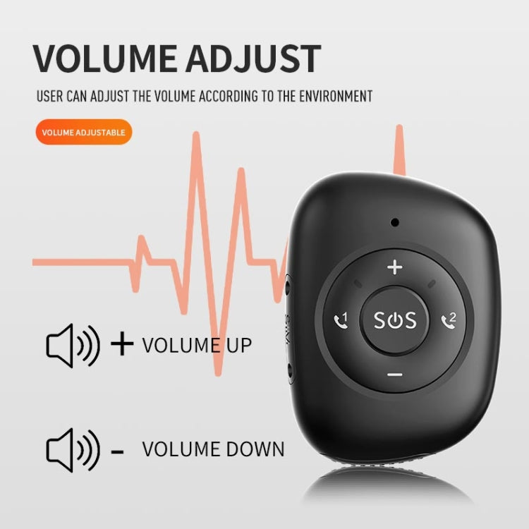 RF-V50 IP67 Water-resistant 4G LTE 3G 2G GSM Elderly SOS Button Emergency Alarm GPS Tracker(Red)