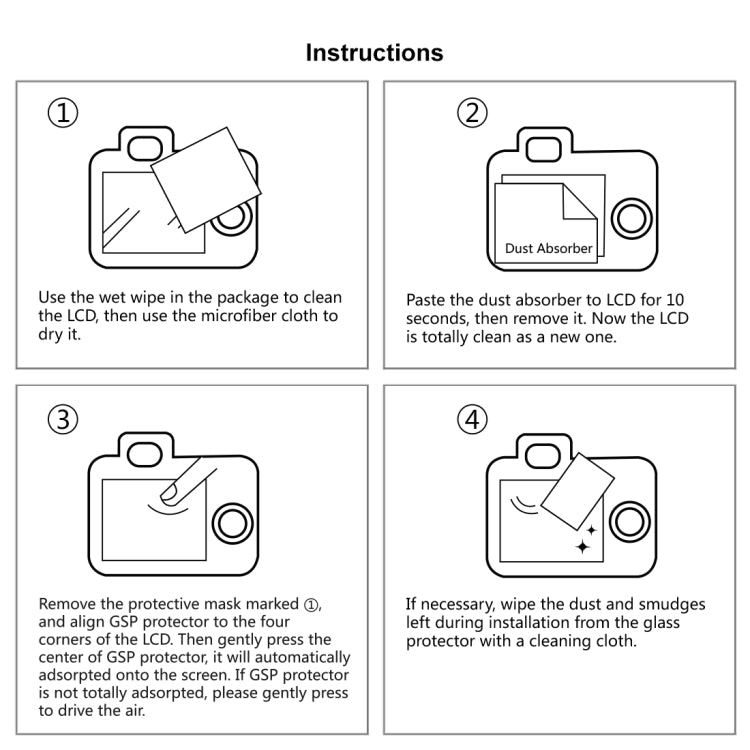 PULUZ 2.5D 9H Tempered Glass Film for Nikon D3200, Compatible with D3100 / D3300 / D3400 / AW130S / W300, Canon SX410 / SX400 / SX430 / SX510 / SX500 / SX530 / SX170, Pentax K50 / K30 / K5 / K7 / K-01 / Samsung WB10