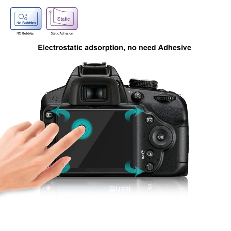 PULUZ 2.5D 9H Tempered Glass Film for Nikon D3200, Compatible with D3100 / D3300 / D3400 / AW130S / W300, Canon SX410 / SX400 / SX430 / SX510 / SX500 / SX530 / SX170, Pentax K50 / K30 / K5 / K7 / K-01 / Samsung WB10