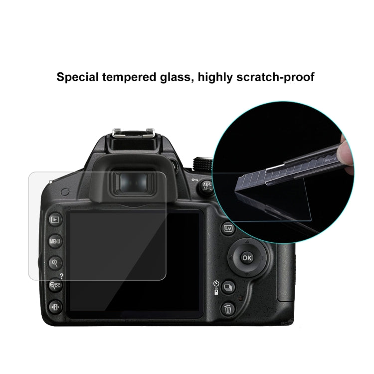 PULUZ 2.5D 9H Tempered Glass Film for Nikon D3200, Compatible with D3100 / D3300 / D3400 / AW130S / W300, Canon SX410 / SX400 / SX430 / SX510 / SX500 / SX530 / SX170, Pentax K50 / K30 / K5 / K7 / K-01 / Samsung WB10