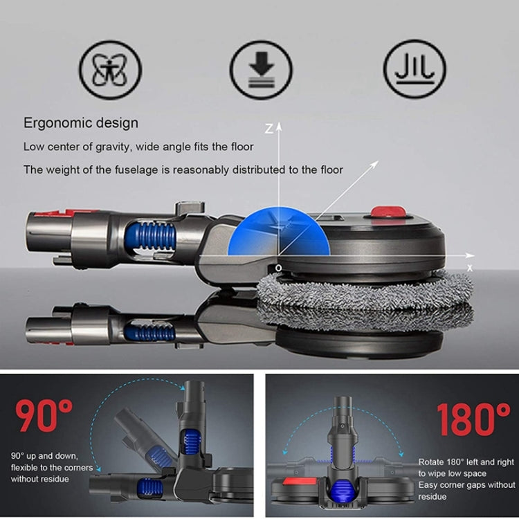 For Dyson V15 Vacuum Cleaner Electric Mopping Head Integrated Water Tank With 6pcs Rag