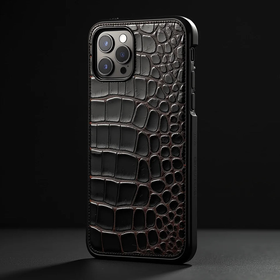 Crocodile Leather Phone Cases - Crocodile Leather Phone Cases Luxury Durability Style