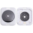 For Apple Watch SE 2022 44mm GPS Edition Rear Housing Glass Cover (Silver) - Back Cover by PMC TechLife | Online Shopping South Africa | PMC TechLife | Buy Now Pay Later Mobicred