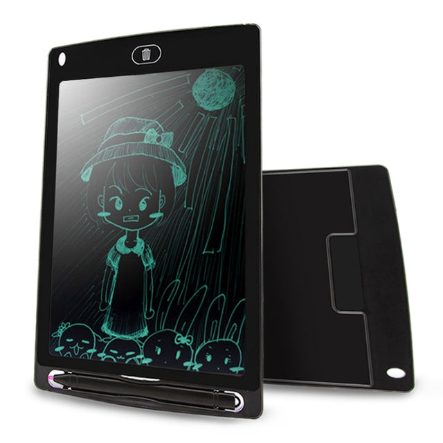 Portable 8.5 inch LCD Writing Tablet Drawing Graffiti Electronic Handwriting Pad Message Graphics Board Draft Paper with Writing Pen(Black)