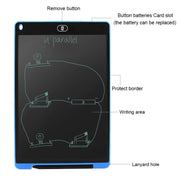 Portable 12 inch LCD Writing Tablet Drawing Graffiti Electronic Handwriting Pad Message Graphics Board Draft Paper with Writing Pen(Red)