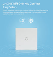 NEO NAS-SC01W Wireless WiFi EU Smart Light Control Switch 1Gang