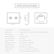 NEO NAS-SC02W Wireless WiFi EU Smart Light Control Switch 2Gang