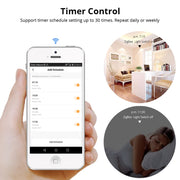 3 Buttons Intelligent Switch Smart Wall Switch (White)