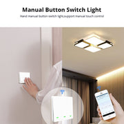 3 Buttons Intelligent Switch Smart Wall Switch (White)