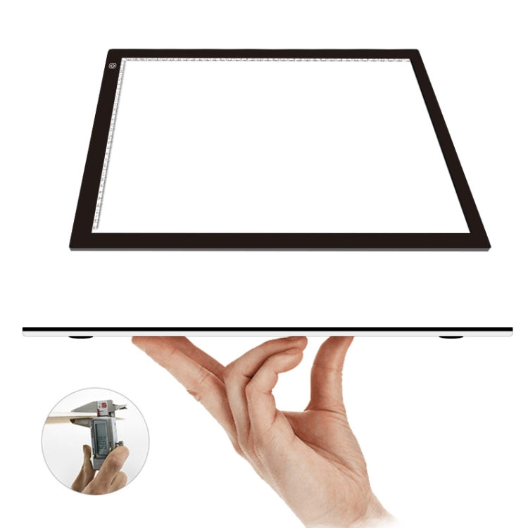 23W 12V LED Three Level of Brightness Dimmable A2 Acrylic Copy Boards Anime Sketch Drawing Sketchpad, EU Plug