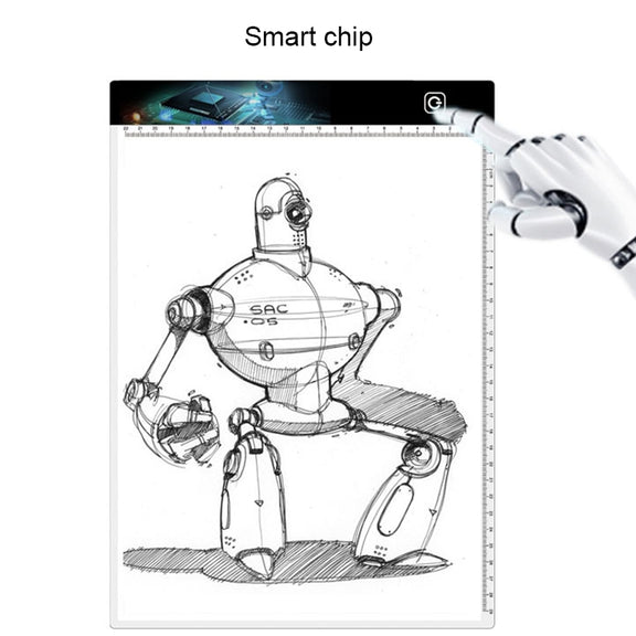 3.5W 5V LED USB Three Level of Brightness Dimmable A4 Acrylic Scale Copy Boards Anime Sketch Drawing Sketchpad