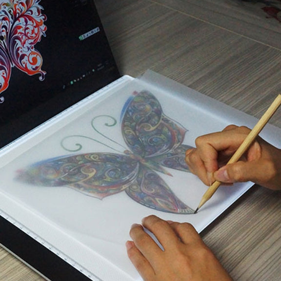 3.5W 5V LED USB Three Level of Brightness Dimmable A4 Acrylic Scale Copy Boards Anime Sketch Drawing Sketchpad