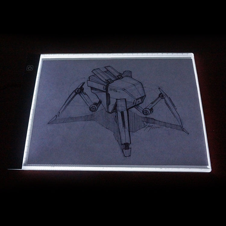 3.5W 5V LED USB Three Level of Brightness Dimmable A4 Acrylic Scale Copy Boards Anime Sketch Drawing Sketchpad