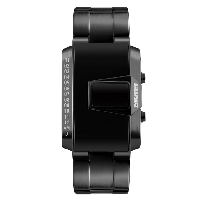 SKMEI 1179 Multifunctional Men Outdoor Sports Noctilucent Water-resistant LED Digital Watch(Black)