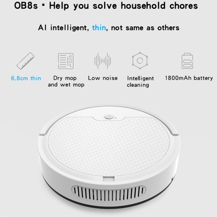 BOWAI OB8S Household Intelligent Path Charging Sweeping Robot (Black)