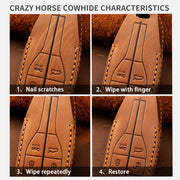 For Ford F-150 5-button C073 Car Key Leather Protective Case (Brown)