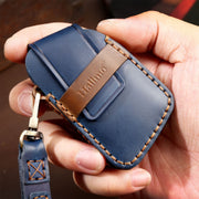 For Cadillac / CT5 / CT6 / XT6 4-button C086 Car Key Leather Protective Case (Brown)