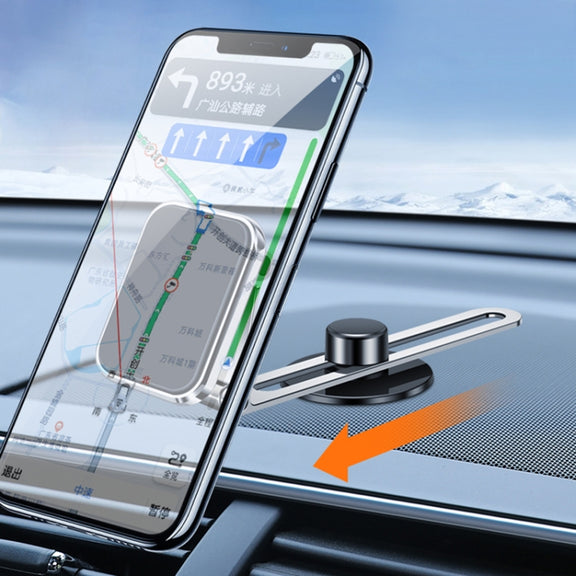 F52 Magnetic Car Floating Screen Phone Navigation Holder (Black)