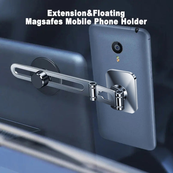 F52 Magnetic Car Floating Screen Phone Navigation Holder (Black)