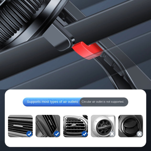 F83 Car Air Outlet Vent Magnetic Mobile Phone Navigation Holder (Black)