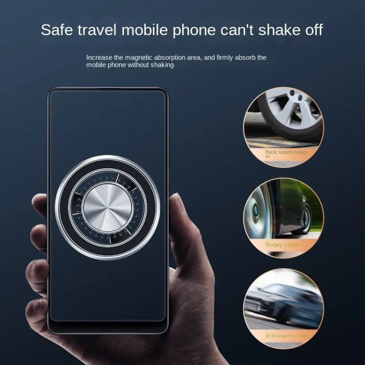 F83 Car Air Outlet Vent Magnetic Mobile Phone Navigation Holder (Silver)