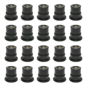 20 in 1 M6 Universal Motorcycle Windshield Brass Nuts