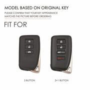 For Lexus 4-button Hallmo Car Cowhide Leather Key Protective Cover Key Case(Brown)