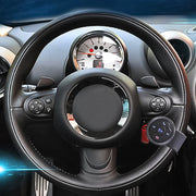 Universal Strap Shape Steering Wheel Remote Control Car Multimedia Wireless Button Remote Control (Black)