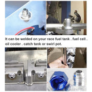 AN16 Car Oil Pipe Joint Breathable Pot Connector