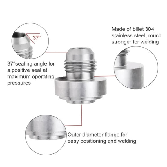 AN20 Car Oil Pipe Joint Breathable Pot Connector