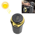 N12B Car Creative Ashtray Solar Power With Light And Cover Car Supplies (Gold) - free shipping - PMC TechLife - Order now!