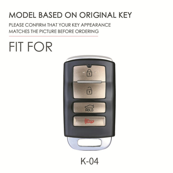 For Kia K4 Hallmo Car Cowhide Leather Key Protective Cover Key Case(Blue)