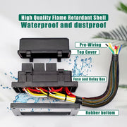 12V 4 Pin Car 6 Slots IP66 Water-resistant Relay Fuse Box with Cable