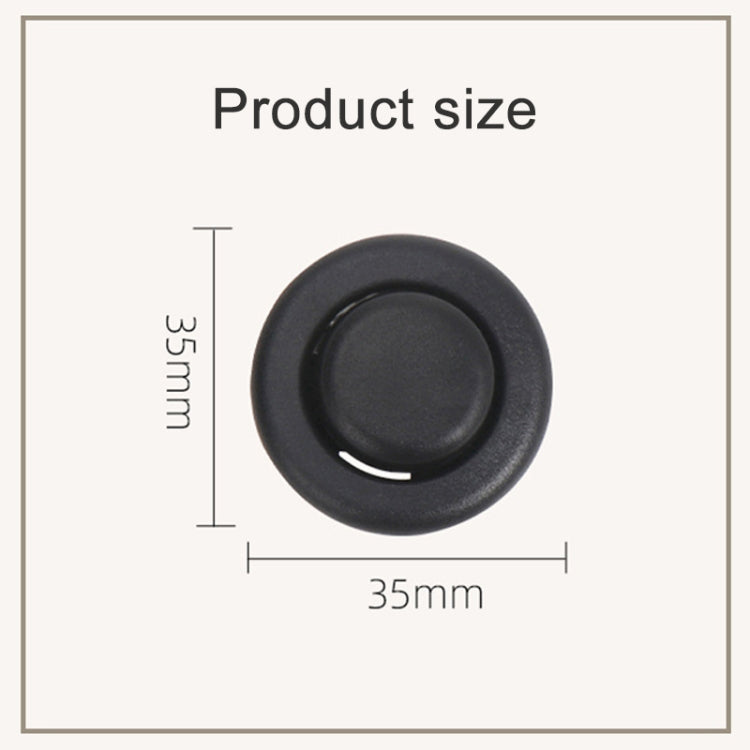 For BMW E90 / F18 Left Driving Car Rear Seat Headrest Switch Button 52207251368-1(Black)